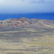 Crater Morada del Diablo (dwelling of the devil) seen from the Cueva Pali Aike